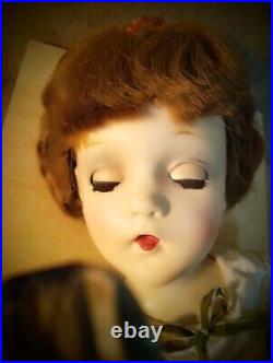 Madame Alexander 1940s 21 Inch Composition Wendy Ann Doll