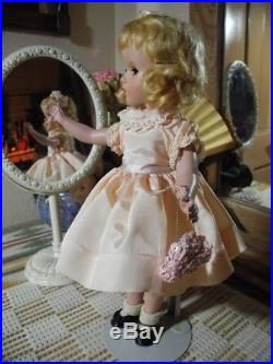 Madame Alexander 1940s Suntan Margaret Doll Blonde Mohair Pink Dress + Shoes 14