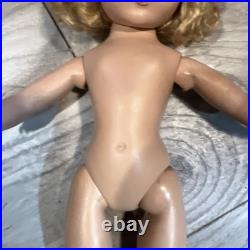 Madame Alexander 1950s Hard Plastic 14 Doll Maggie Tagged Rose Dress Straight