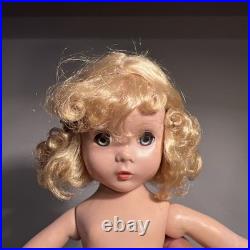 Madame Alexander 1950s Hard Plastic 14 Doll Maggie Tagged Rose Dress Straight