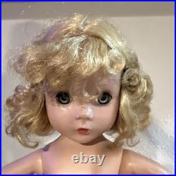 Madame Alexander 1950s Hard Plastic 14 Doll Maggie Tagged Rose Dress Straight