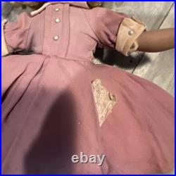Madame Alexander 1950s Hard Plastic 14 Doll Maggie Tagged Rose Dress Straight