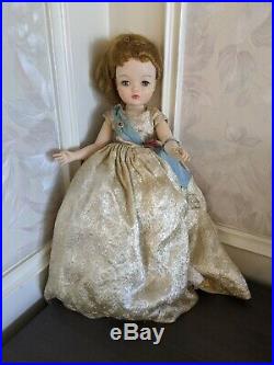 Madame Alexander 1950s vintage 20 21 Cissy doll in Queen Elizabeth Gown