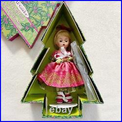 Madame Alexander 2007 Wreath of Holiday Wishes 8 Doll #46035 Eyes Flaw Read Box