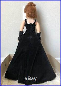 Madame Alexander 20 Cissy Doll w Red Hair In Original Black Velvet Evening Gown