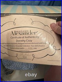 Madame Alexander 20 Inch Dorothy Cissy Limited Edition with OCA Box