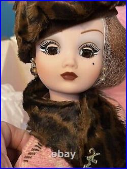 Madame Alexander 21 CISSY DOLL Couture Coral & Leopard TRAVEL ENSEMBLE LE tag