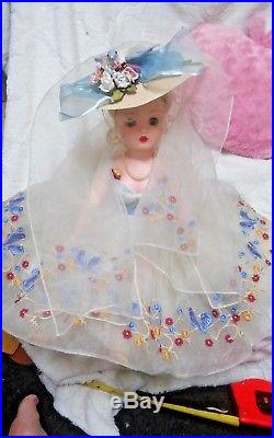 Madame Alexander 21 Original Blue Bird Cissy Doll & original Tagged dress
