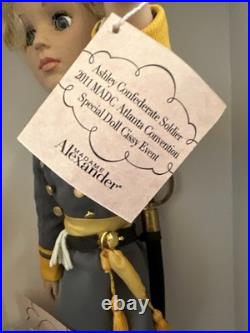 Madame Alexander 21 Rare Ashley Confederate Soldier 64075 box, Coa 9/20 Cissy