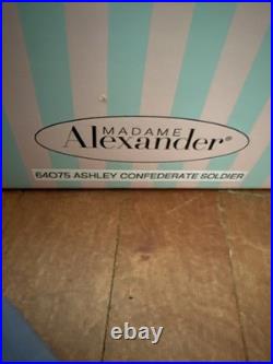 Madame Alexander 21 Rare Ashley Confederate Soldier 64075 box, Coa 9/20 Cissy