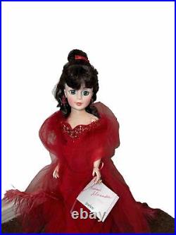 Madame Alexander 21 SCARLETT O'HARA In RED DRESS and Jewelry Vintage Year 1965