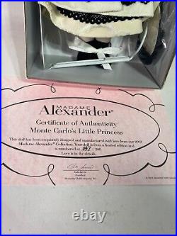 Madame Alexander 30500 Monte Carlo's Little Princess 8 Limited Doll With COA