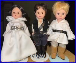 Madame Alexander 35515 Star Wars 8 Dolls (Luke Skywalker, Leia, Hans Solo) 2002