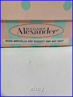 Madame Alexander 46390 Marcella and Ragged Ann and Andy 12 Doll With Box & COA