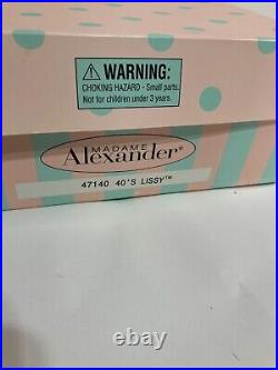 Madame Alexander 47140 40's Lissy 12 Doll With Box, Accessories, COA and Tags