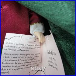 Madame Alexander 47381 Matthew Doll 8 Colonial Williamsburg NIB 2007