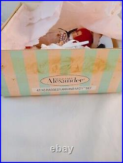 Madame Alexander 47745 Raggedy Ann and Andy Set 8 Doll With Box