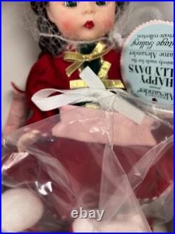 Madame Alexander 47781 Happy Holly Days! 8 Doll With Box, Accessories, COA+Tags