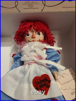 Madame Alexander #64255 I Love You Raggedy Ann 8 Porcelain Doll LE 200 Retired