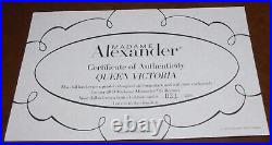 Madame Alexander 66605 Queen Victoria 10 Doll 2013 LE 250 Brand New NRFB Mint