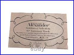 Madame Alexander 85th Anniversary Doll Limited Edit #110 out Of 750 Dolls New