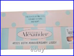 Madame Alexander 85th Anniversary Lissy Doll In Box COA Box & Tag 48320
