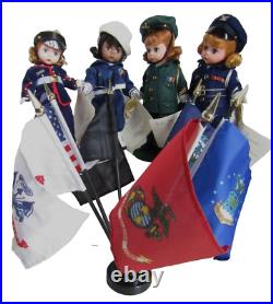 Madame Alexander 8 ARMED FORCES Set ARMY, NAVY, AIR FORCE, MARINES, in boxes