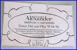 Madame Alexander 8 COME OUT AND PLAY WITH ME with mini Doll, 2013, LE 60, MIB