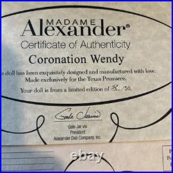 Madame Alexander 8 Coronation Wendy Limited Doll 28/50 2008 NIB RARE