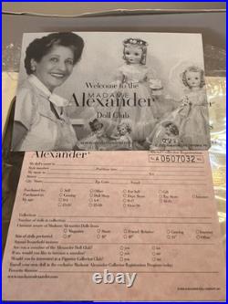 Madame Alexander 8 Doll 36130 Wendy's Anniversary Closet, NRFB Certificate