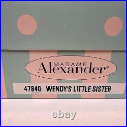 Madame Alexander 8 Doll 47840 Wendy's Little Sister In Box With Tag