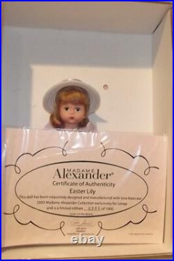 Madame Alexander 8 Doll Easter Lily 33750 Made For Lenox 2003 USA LE COA NRFB