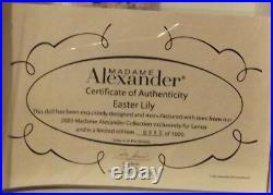 Madame Alexander 8 Doll Easter Lily 33750 Made For Lenox 2003 USA LE COA NRFB