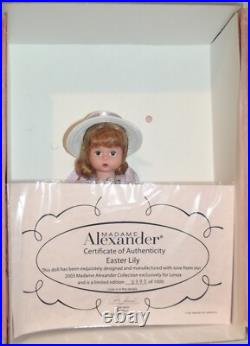 Madame Alexander 8 Doll Easter Lily 33750 Made For Lenox 2003 USA LE COA NRFB