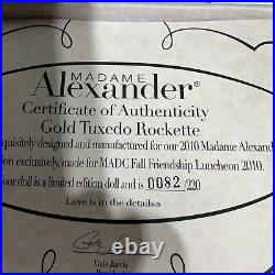 Madame Alexander 8 Gold Tuxedo Rockette 52190 MADC 2010 LE 220