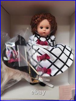 Madame Alexander 8 Inch Doll COSTUME PARTY White Black Ribbon