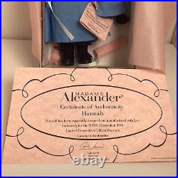 Madame Alexander 8 Inch Doll Hannah With Child 51070 WithCOA, Box, And Tags Rare