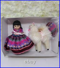 Madame Alexander 8 Peru Doll With Llama No. 35665 2003 Beautiful