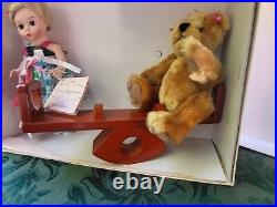 Madame Alexander 8 Wendy in Teeter Totter Fun w Chaos the Bear and Box