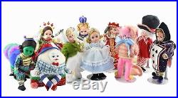 Madame Alexander Alice In Wonderland Lot Of 10 Dolls With Original Boxes