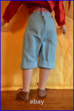 Madame Alexander All Original 1949 Tagged 18 Polly Pigtails Doll
