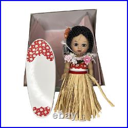 Madame Alexander Aloha! #38870 8-inch Doll White & Red Surfboard, includes Box