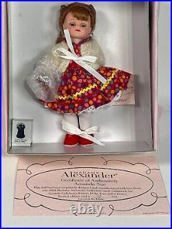 Madame Alexander Amanda Sue 38120 8 inch Doll With Box, Accessories, COA