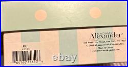 Madame Alexander April Doll 45650 New In Box. LE 447/500