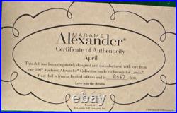 Madame Alexander April Doll 45650 New In Box. LE 447/500
