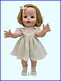 Madame Alexander Caroline Kennedy 14 Doll 1961 Original Blue Organdy Dress Vtg