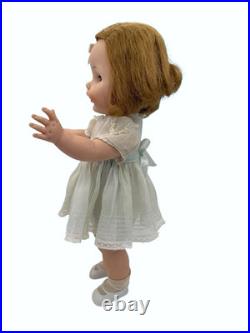 Madame Alexander Caroline Kennedy 14 Doll 1961 Original Blue Organdy Dress Vtg