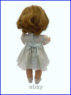 Madame Alexander Caroline Kennedy 14 Doll 1961 Original Blue Organdy Dress Vtg