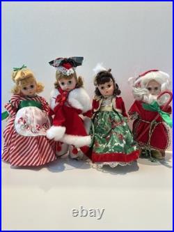 Madame Alexander Christmas Bundle SIX 8 DOLLS With Stand