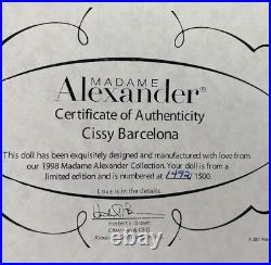 Madame Alexander Cissy Barcelona Doll In Box